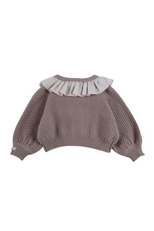 Cardigan Veertje in cotone color prugna DONSJE KIDS | 304610000031